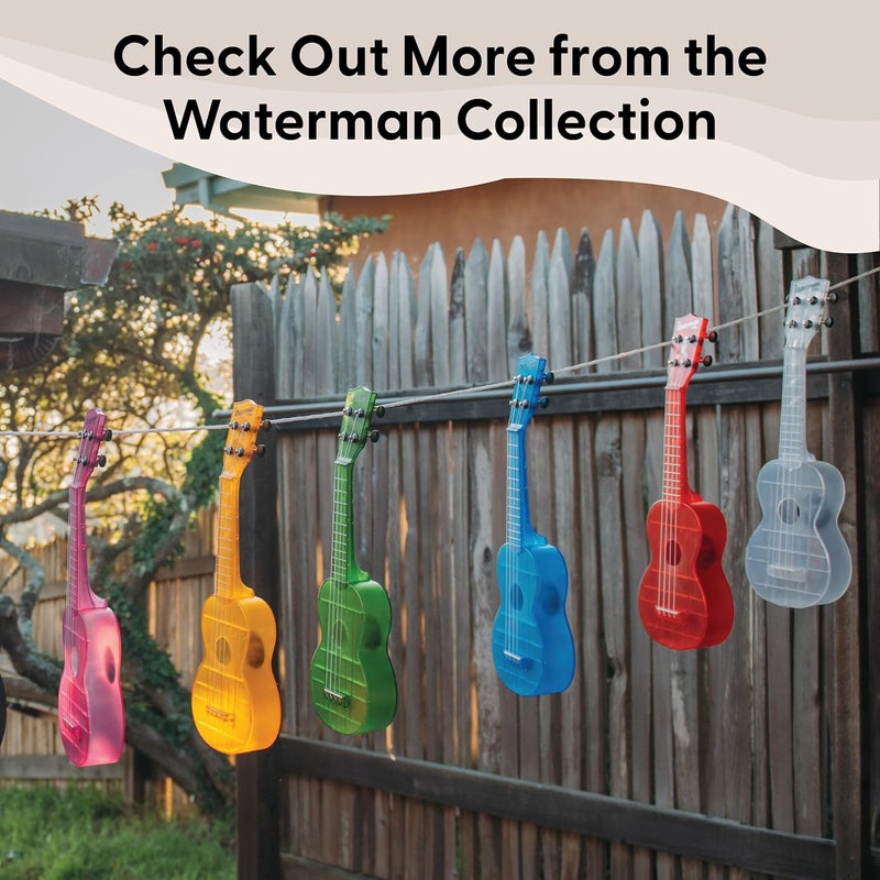 Kala Ukulele Amethyst Purple 4 String Soprano Ukulele from the Waterman Sea Glass Collection, Classroom Instruments - Image 4